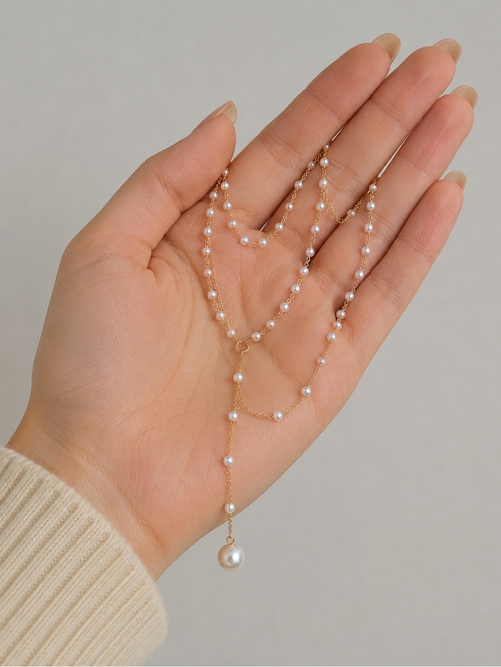 Beautiful Handmade Pearl Necklace. - Picture 12 of 16